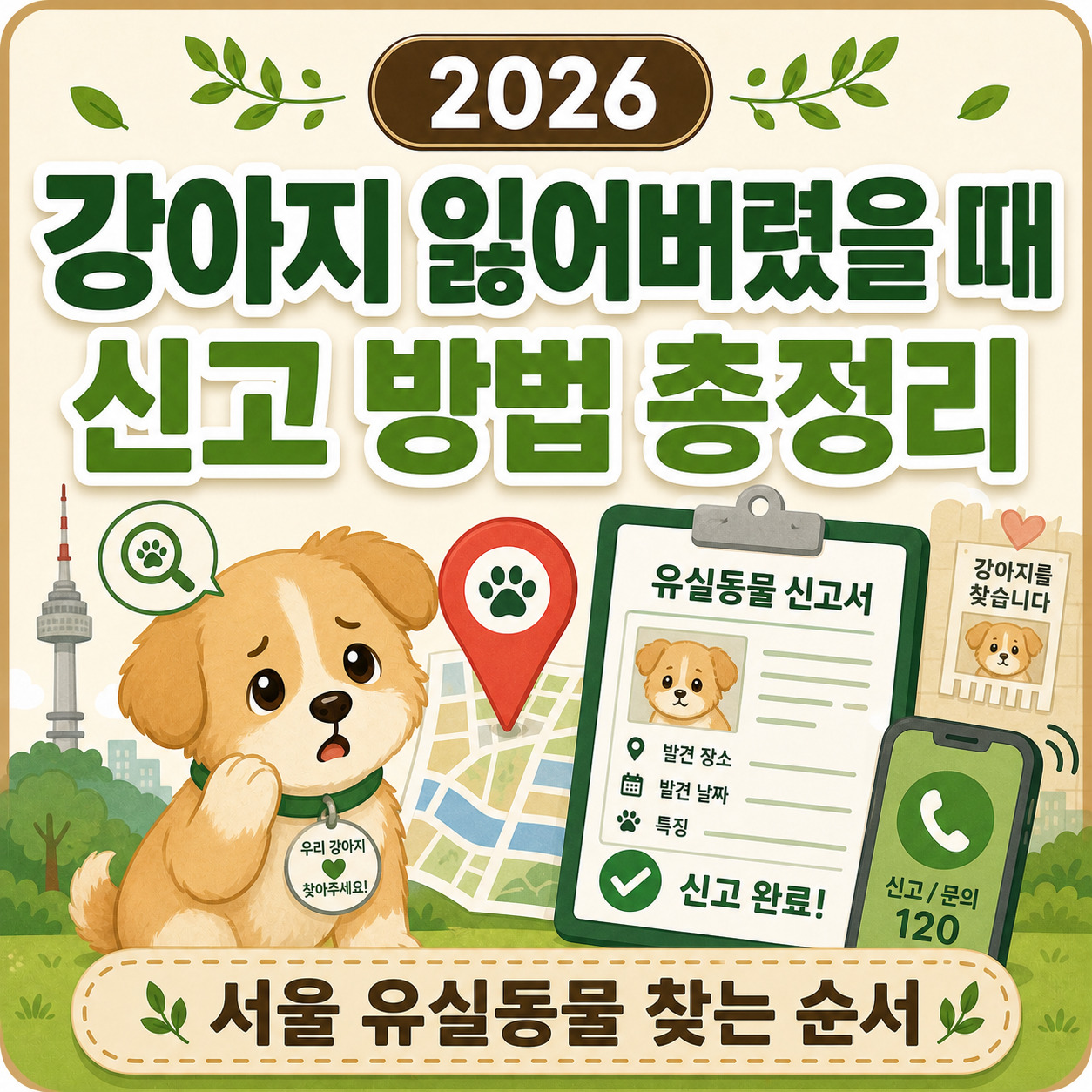 강아지 잃어버렸을 때 신고 방법 총정리